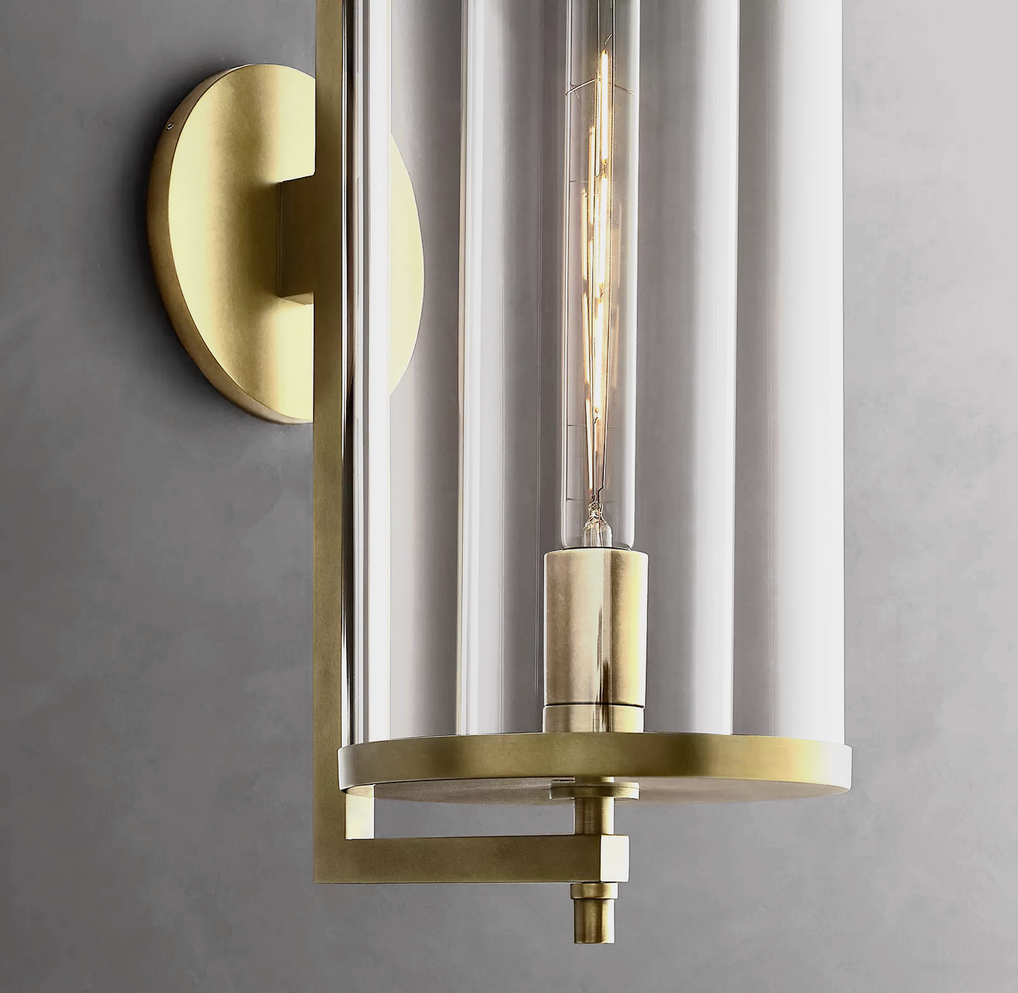 Devaux Grand Round Sconce Modern Stairwell Wall Sconce