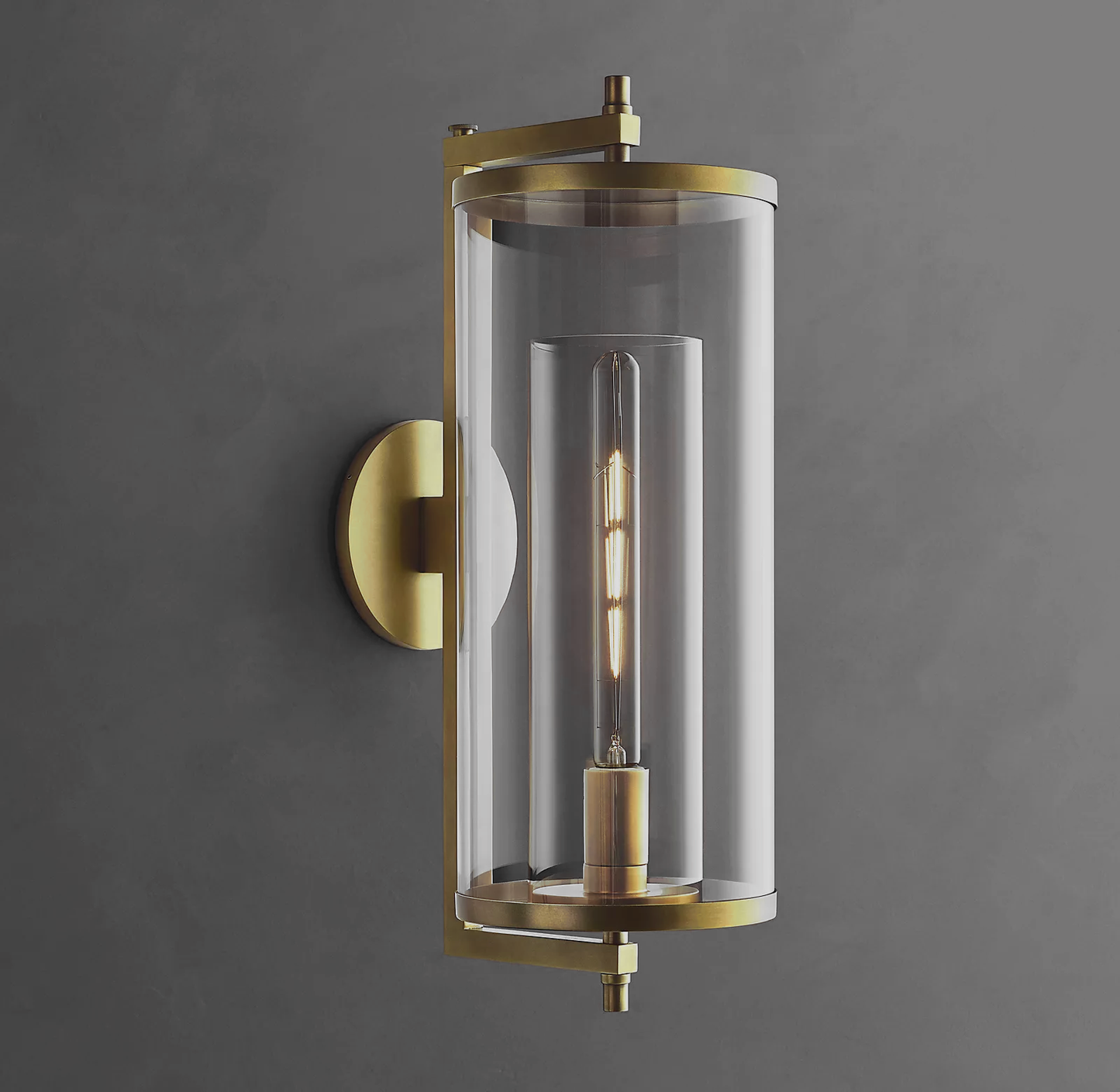 Devaux Grand Round Sconce Modern Stairwell Wall Sconce