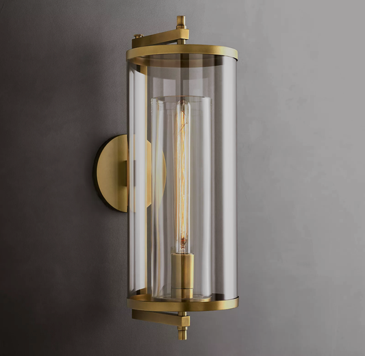 Devaux Grand Round Sconce Modern Stairwell Wall Sconce