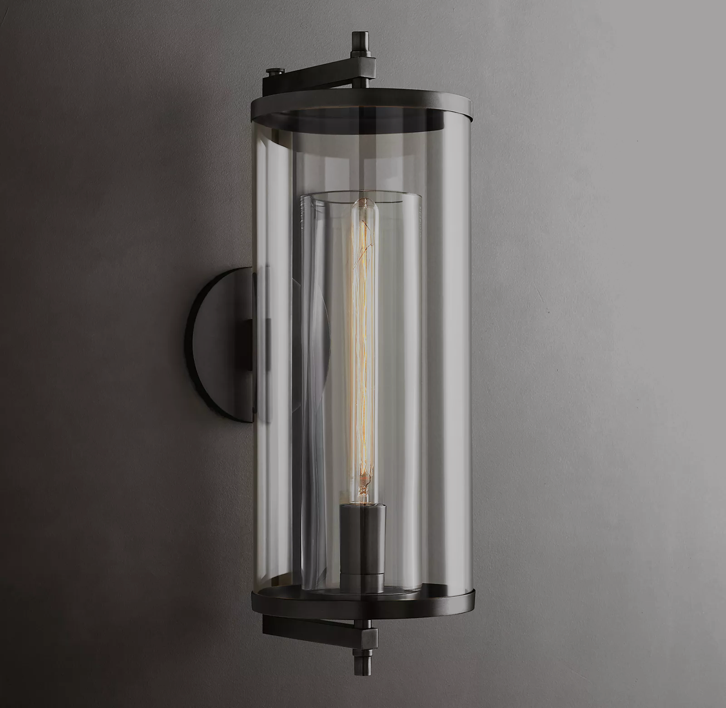 Devaux Grand Round Sconce Modern Stairwell Wall Sconce