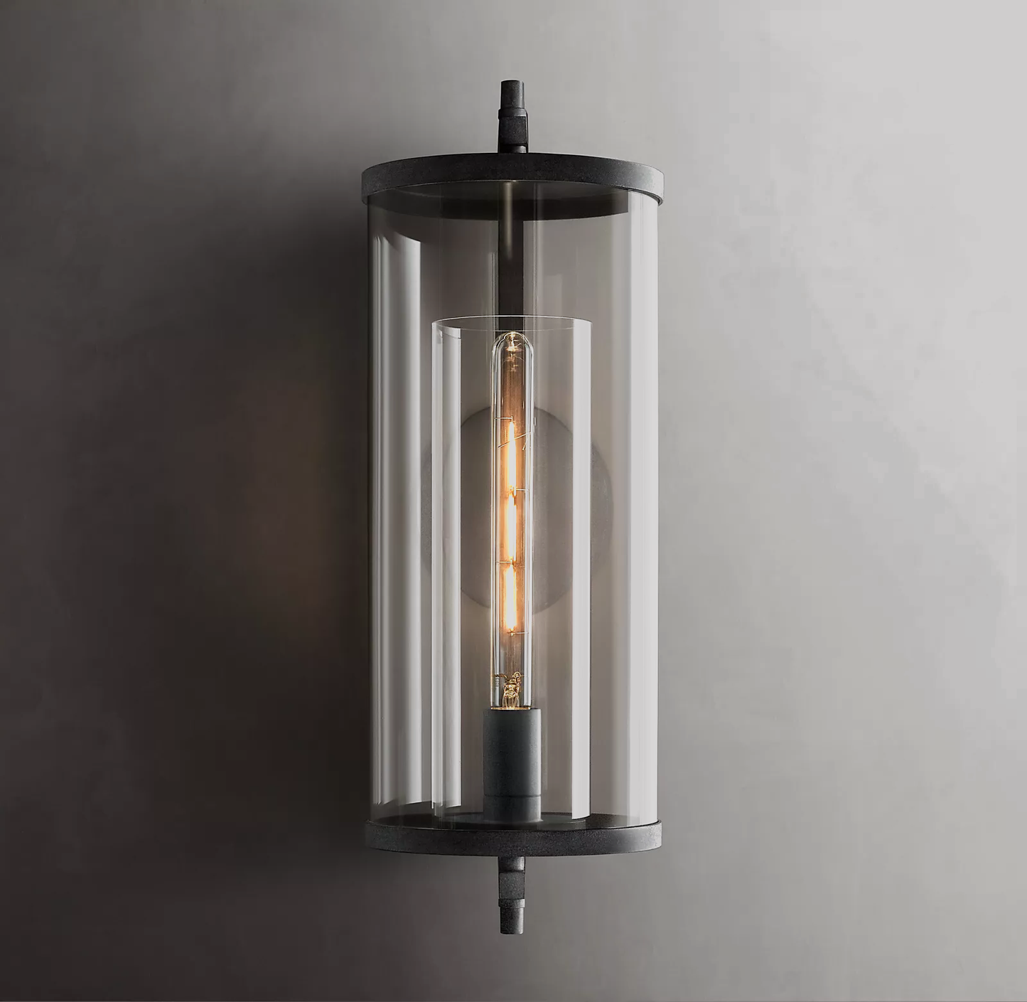 Devaux Grand Round Sconce Modern Stairwell Wall Sconce