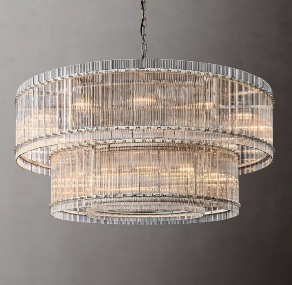 Modern San Marco Two-tier Round Luxury Chandelier Light 60"