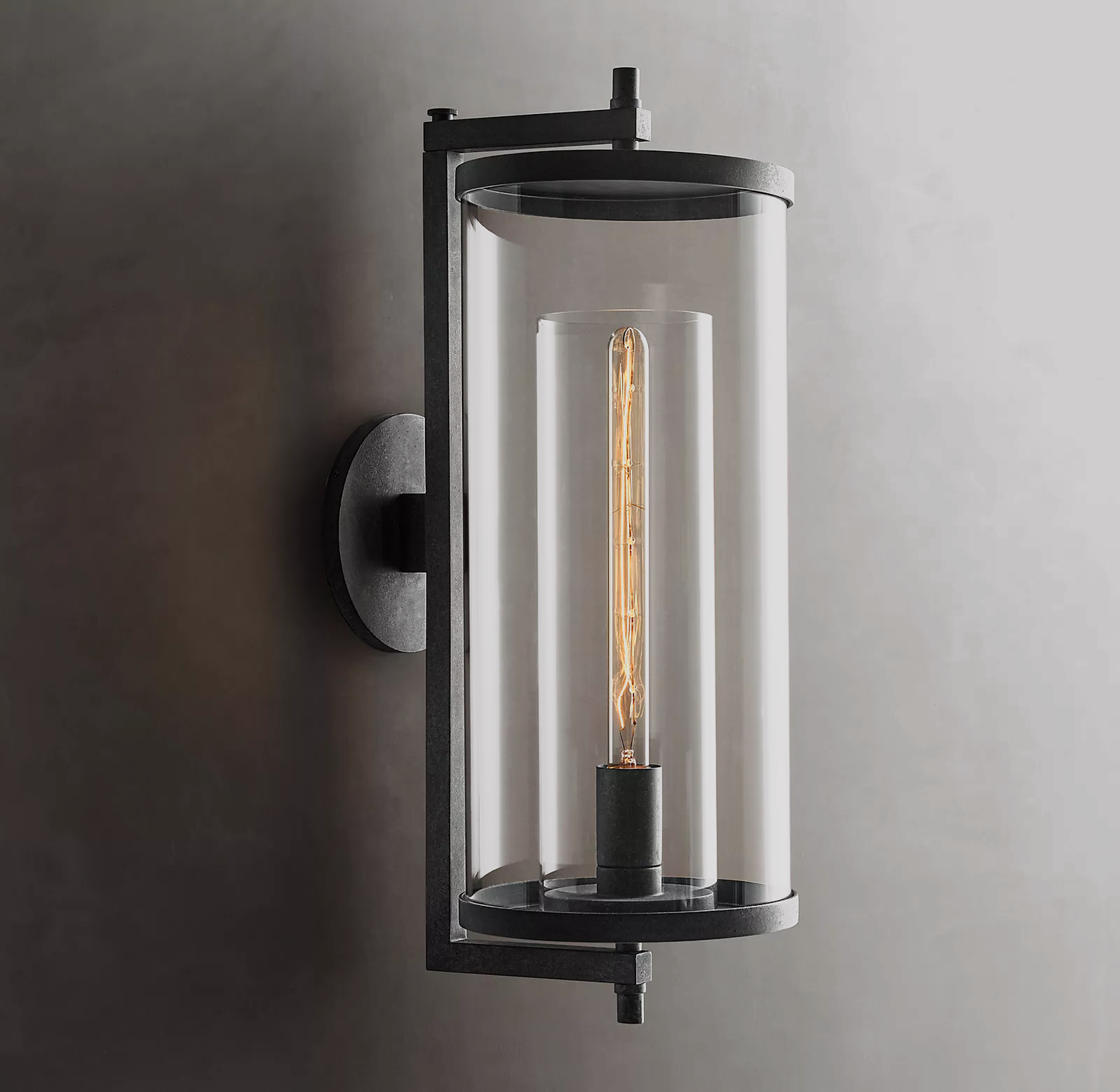 Devaux Grand Round Sconce Modern Stairwell Wall Sconce