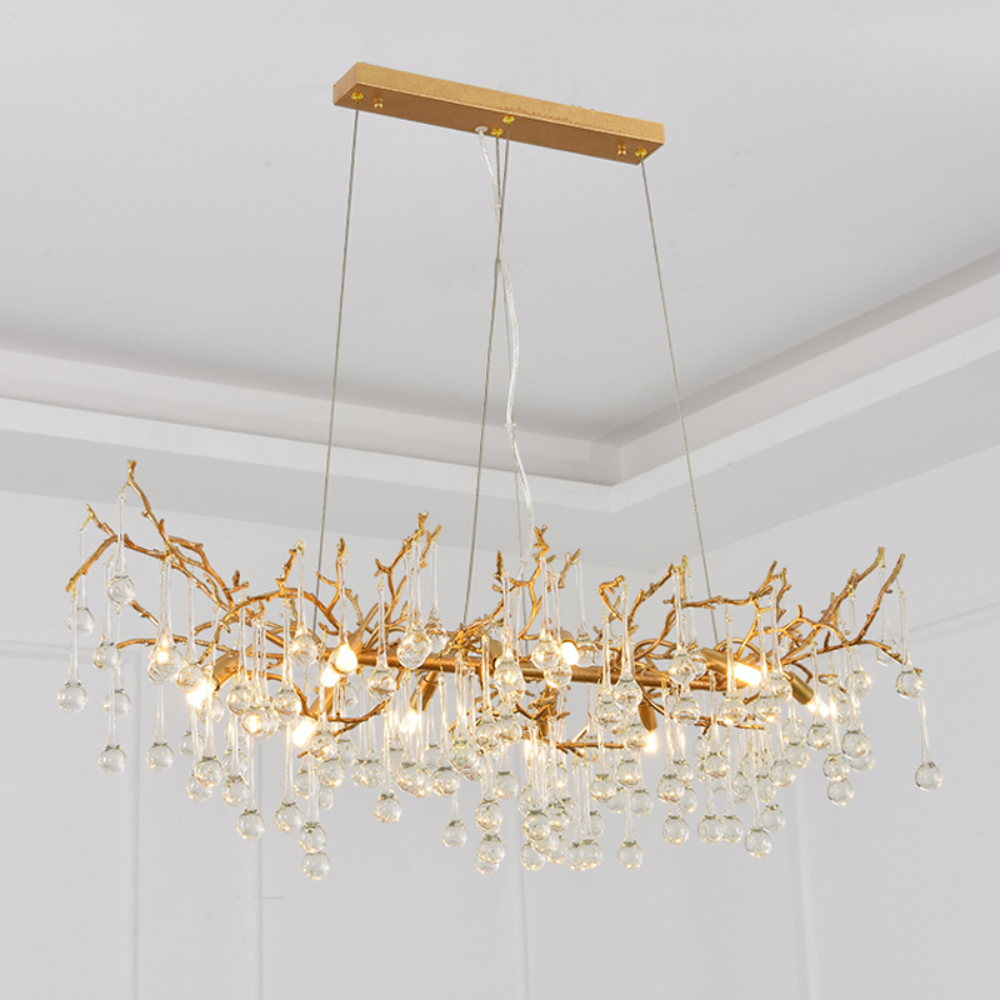 Louise Clear Crystal Branch Chandelier, Unique Chandelier Designs