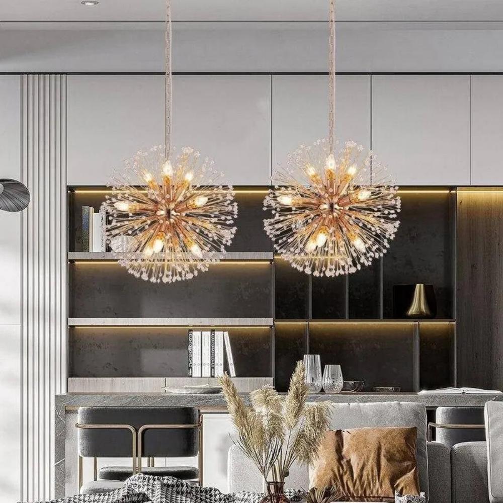 Modern Crystal Globe Satellite Chandelier Light