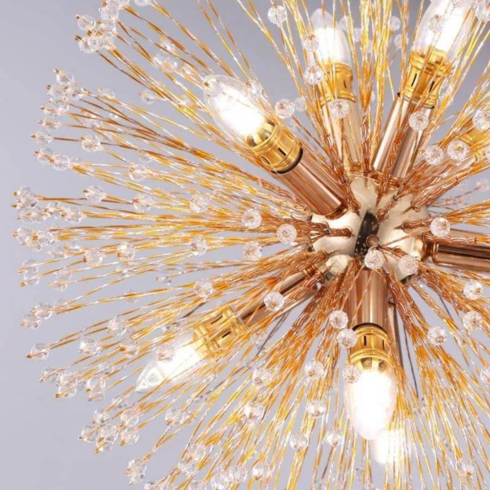 Modern Crystal Globe Satellite Chandelier Light