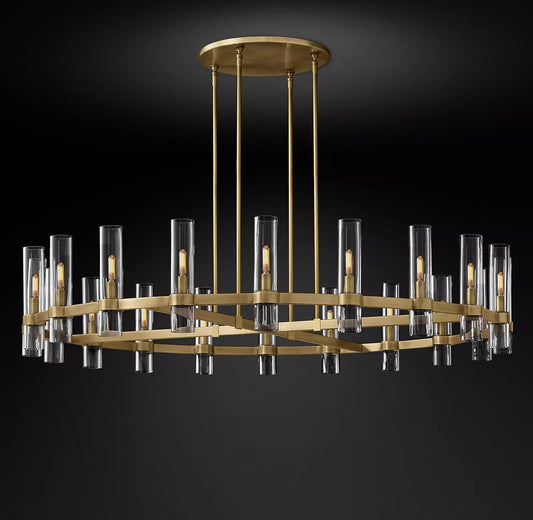 Ravelle Round Chandeliers 60" Modern Chandelier Light