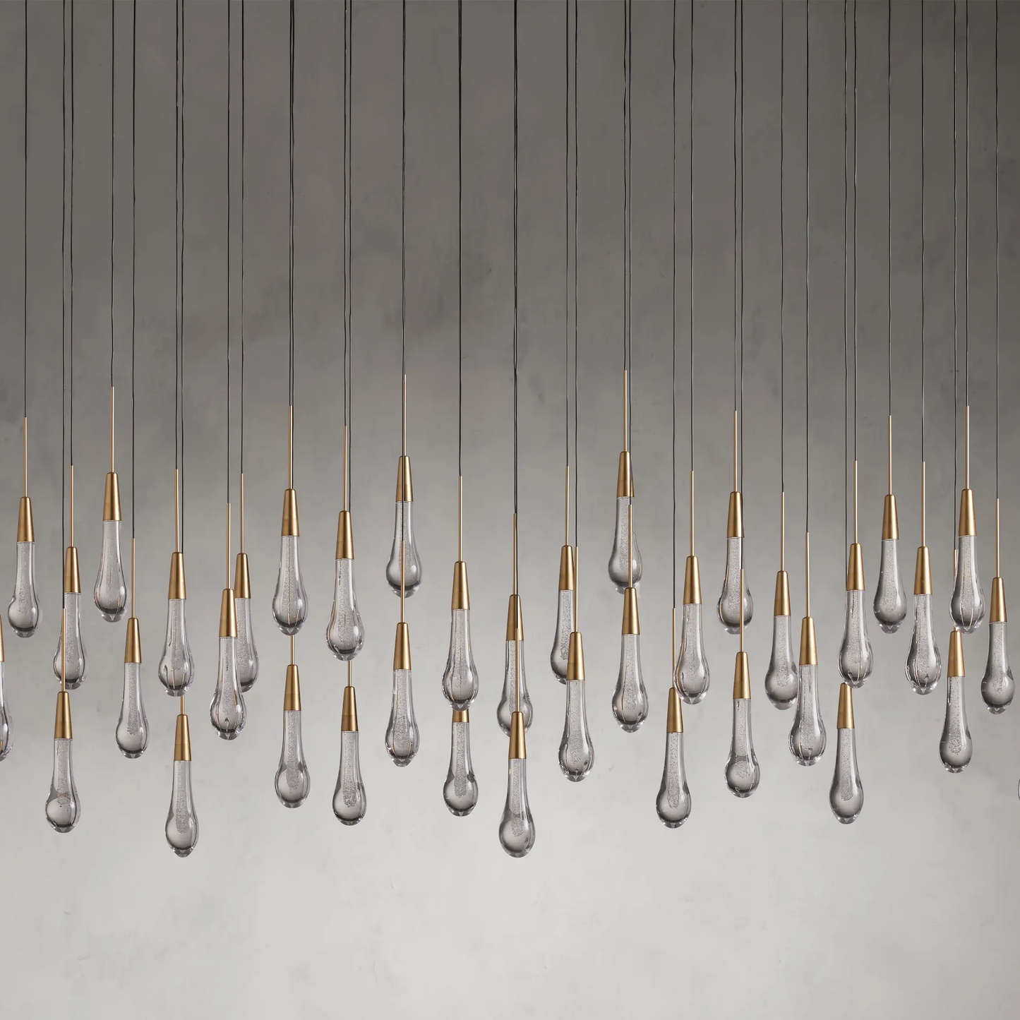 SOLITAIRE LINEAR CHANDELIER 37'' 50'' 70'' 87" 120"