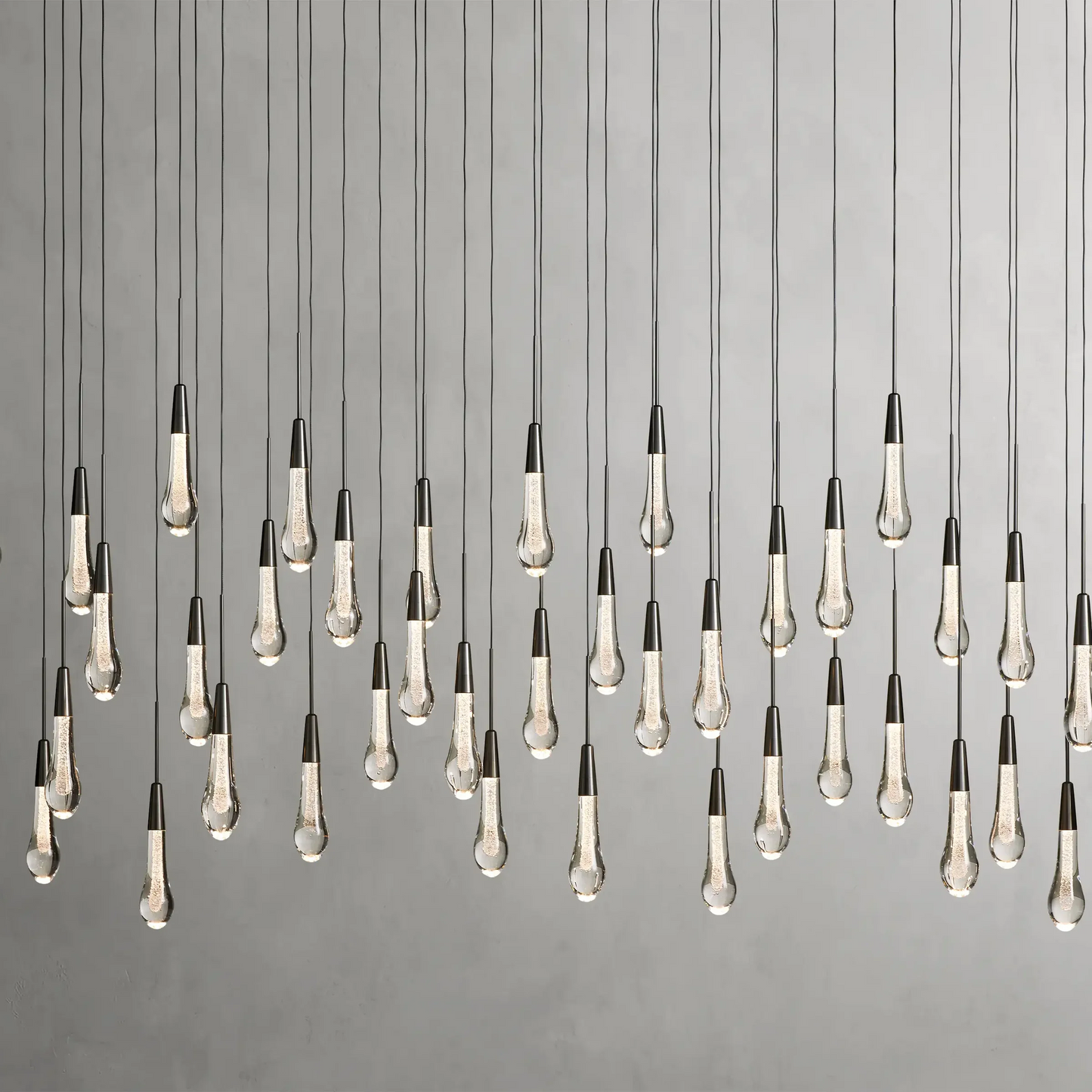 SOLITAIRE LINEAR CHANDELIER 37'' 50'' 70'' 87" 120"