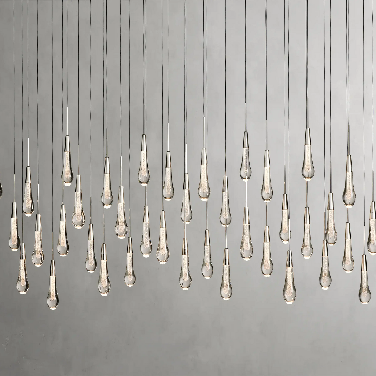 SOLITAIRE LINEAR CHANDELIER 37'' 50'' 70'' 87" 120"