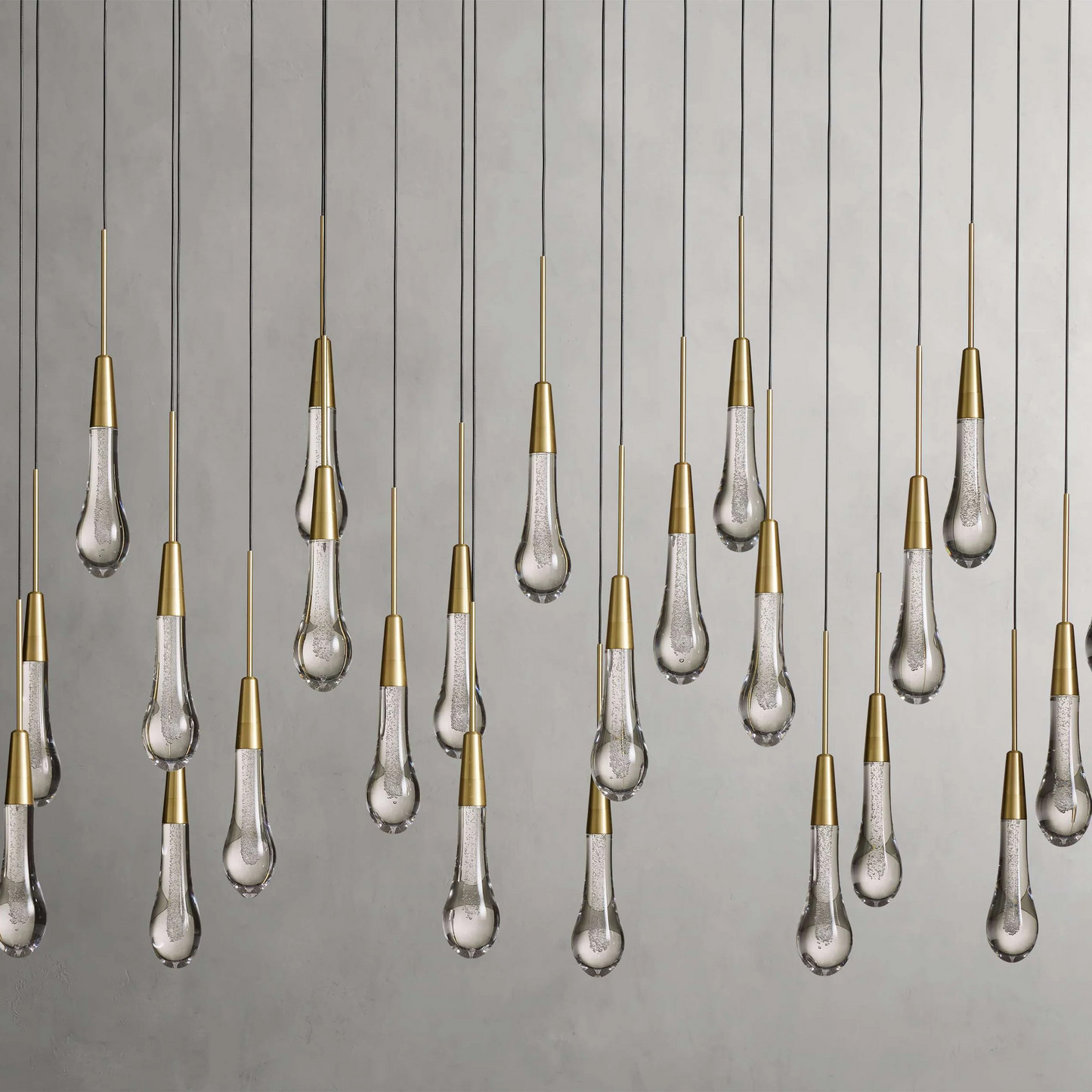 SOLITAIRE LINEAR CHANDELIER 37'' 50'' 70'' 87" 120"