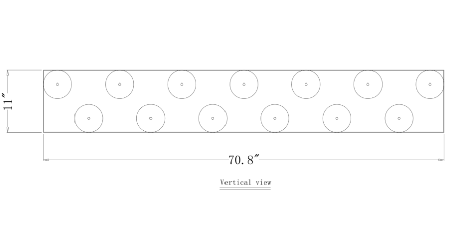 Custom Raindrop Rectangle Chandelier 13 Lights