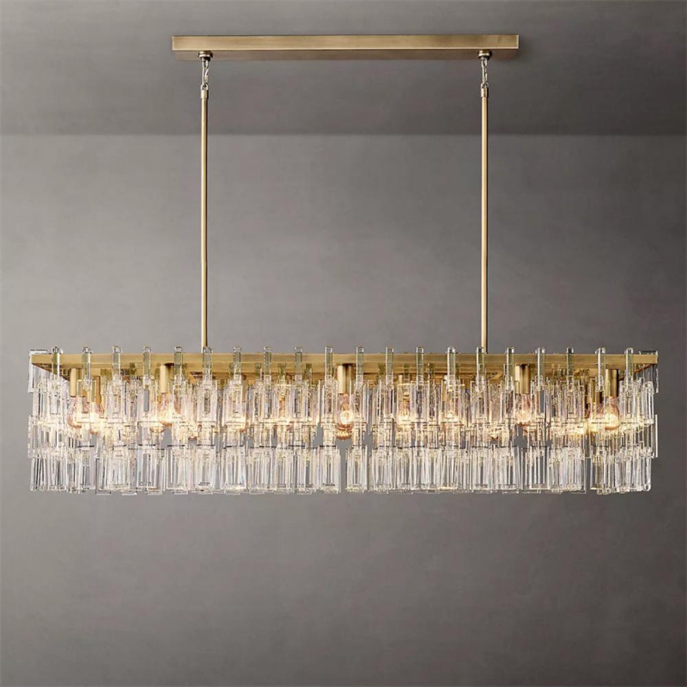 Marignan Crystal Modern Round Chandelier 60" Living Room Chandelier