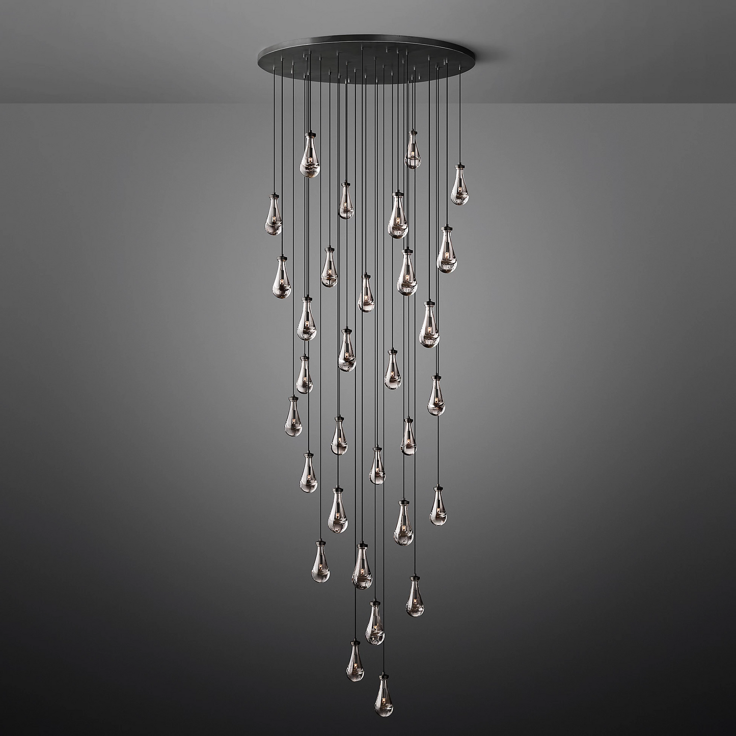 Rain Round Modern Chandelier Light