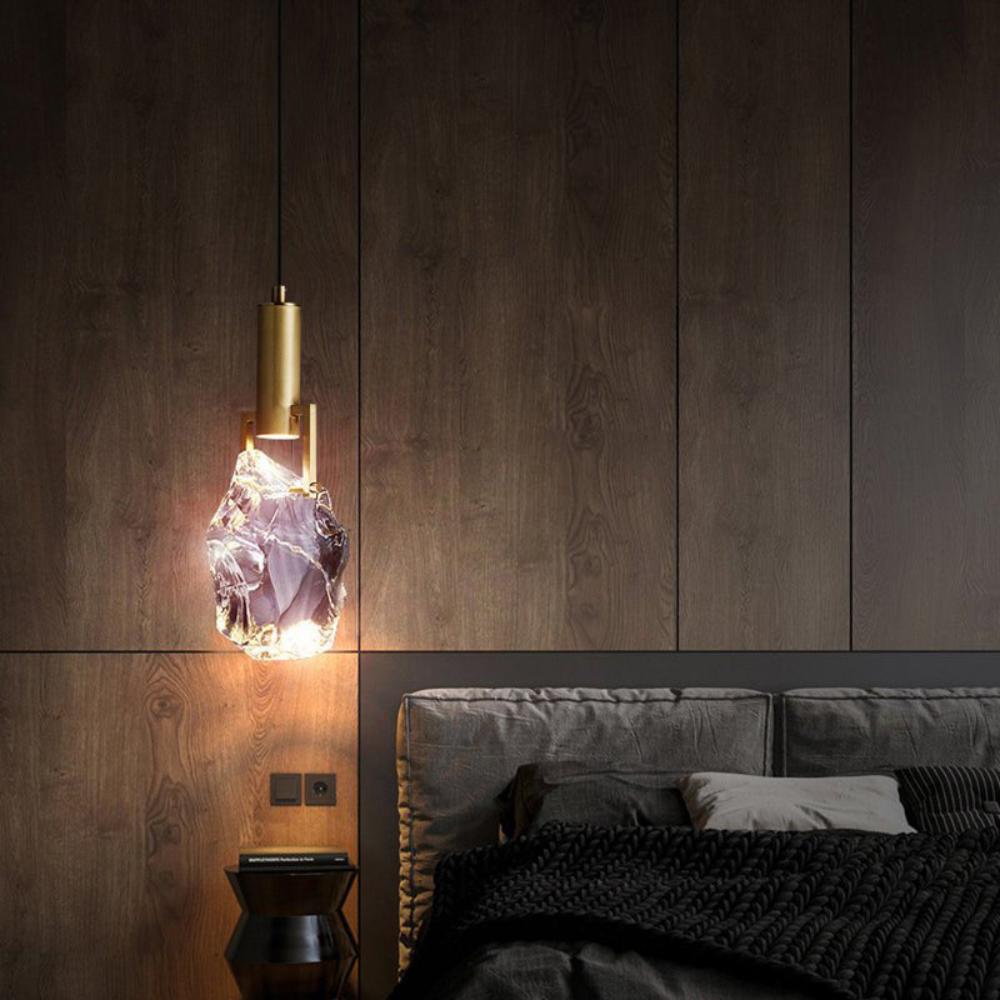 Modern Amorphous Crystal Pendant Light