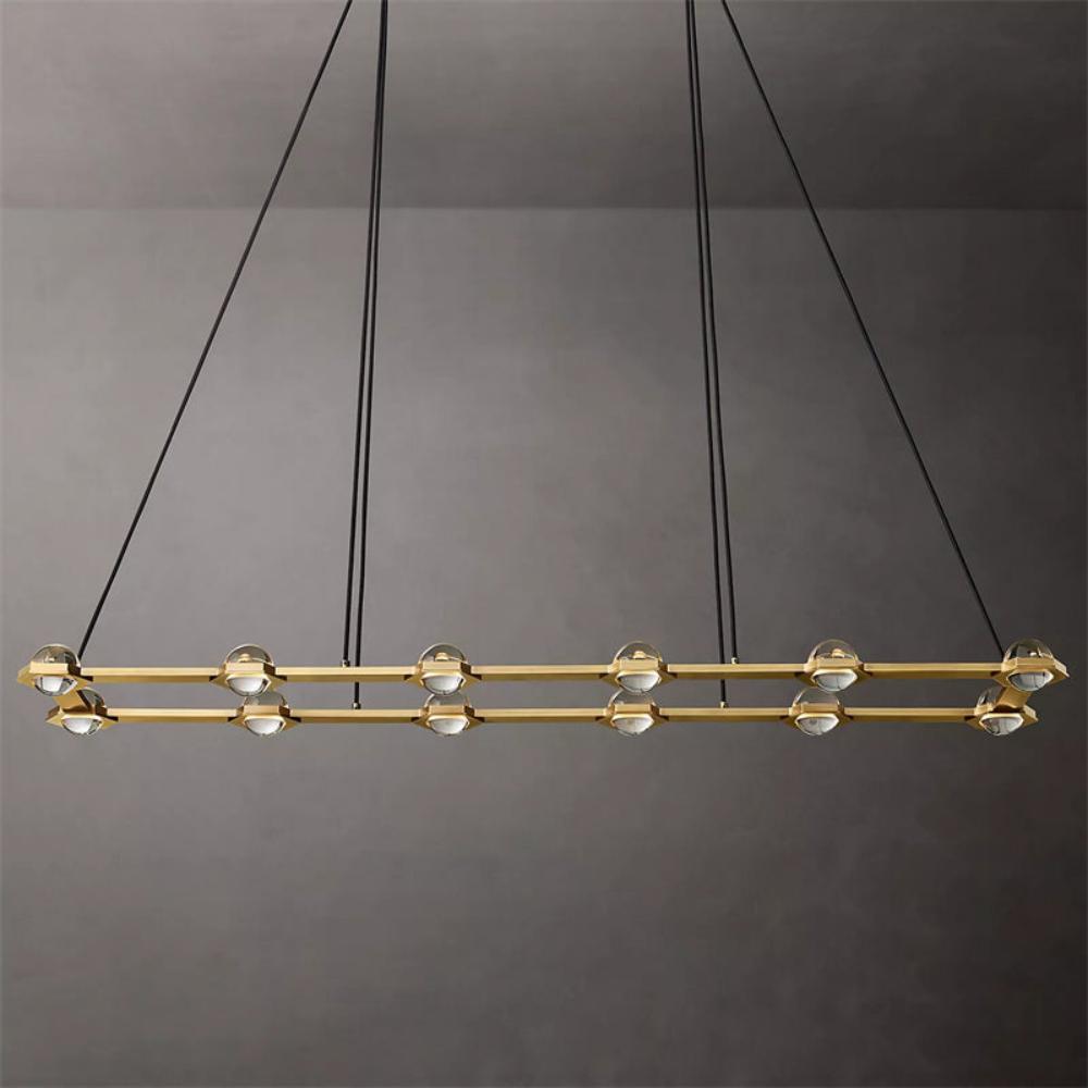 Carlos Planet Rectangular Modern Chandelier