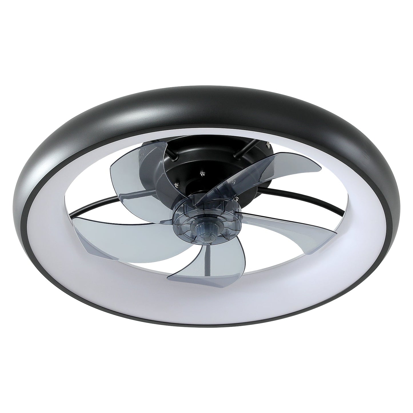 LED Ceiling Fan with Dimmable Light, Reversible Blades & Remote for Living Spaces