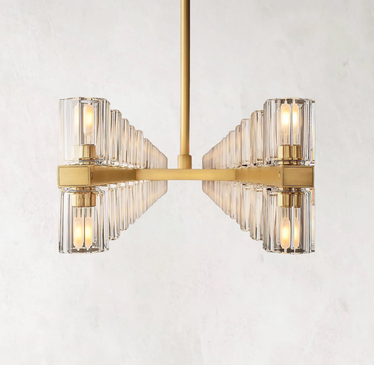 Arcachones 72" LED Rectangular Chandelier - Modern Brass Lighting Fixture