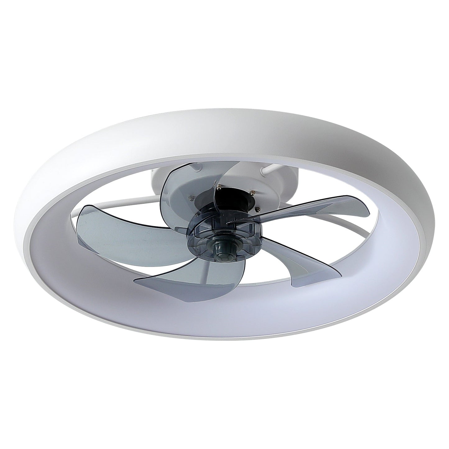 LED Ceiling Fan with Dimmable Light, Reversible Blades & Remote for Living Spaces