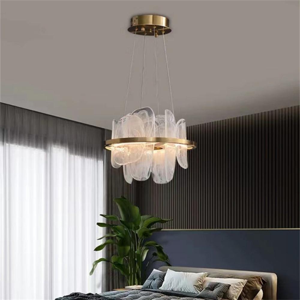 Lucas Kitchen Crystal Glass Round Chandelier