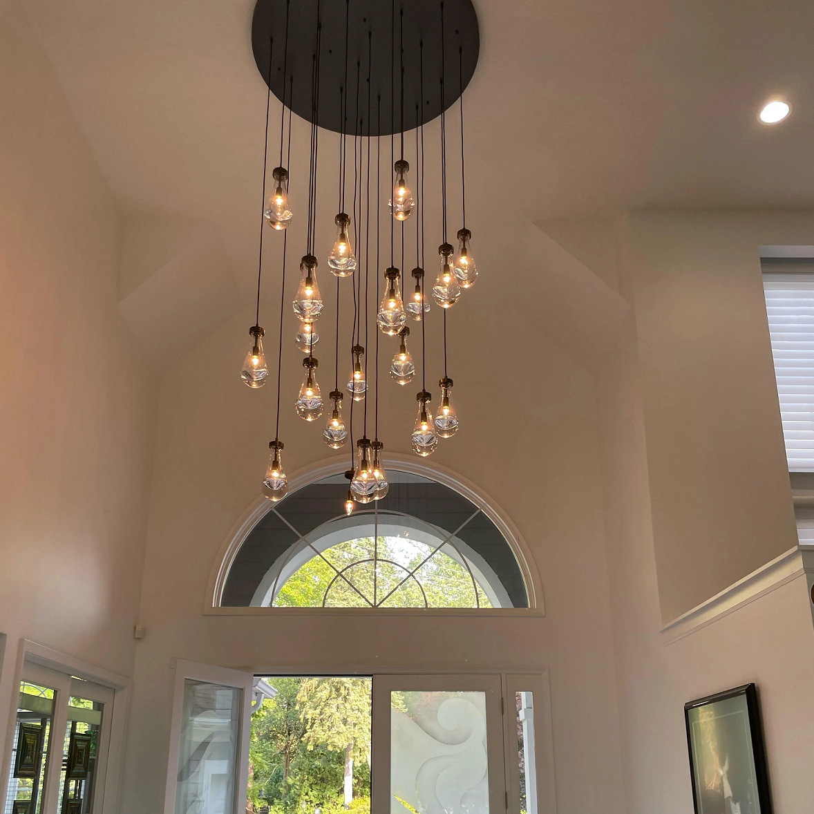 Rain Round Modern Chandelier Light