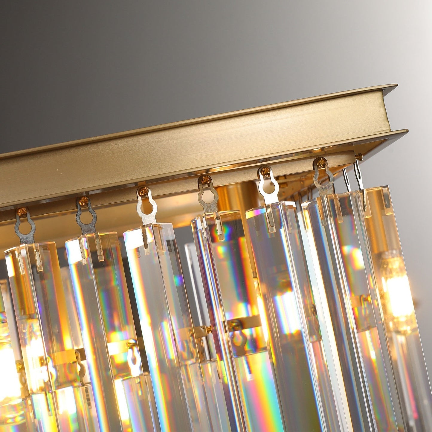 1920s Odeon 2-Tier Crystal Linear Chandelier - Customizable Luxury Lighting