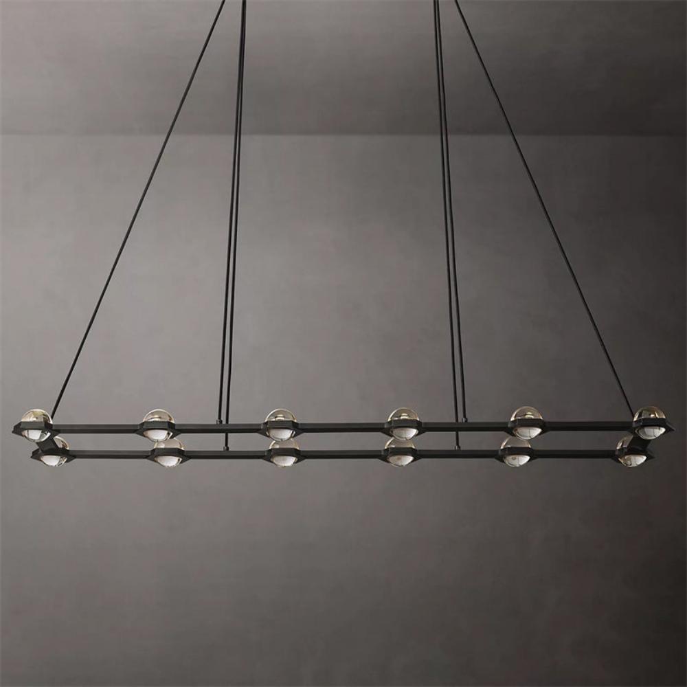 Carlos Planet Rectangular Modern Chandelier