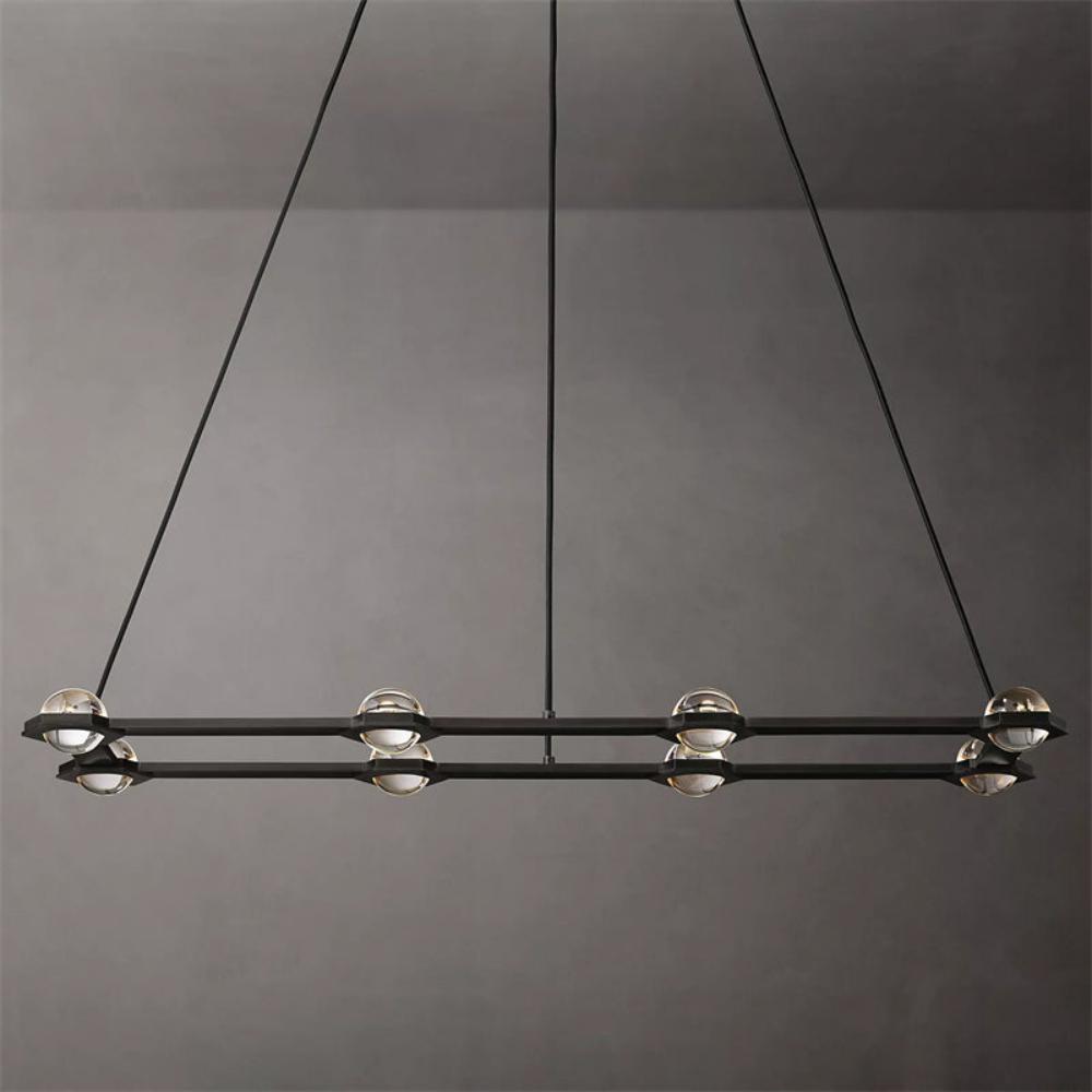 Carlos Planet Rectangular Modern Chandelier