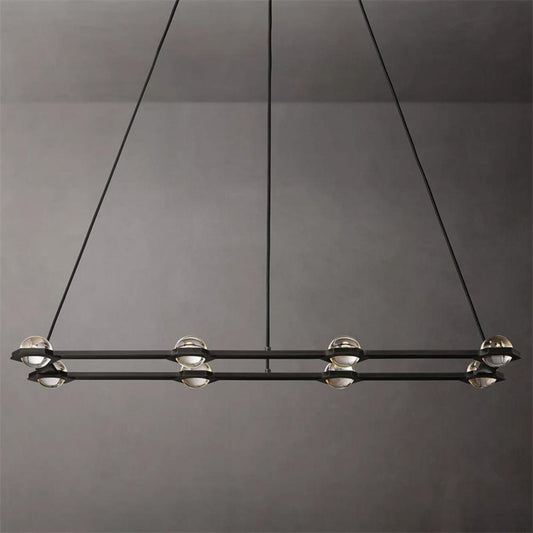 Carlos Planet Rectangular Modern Chandelier