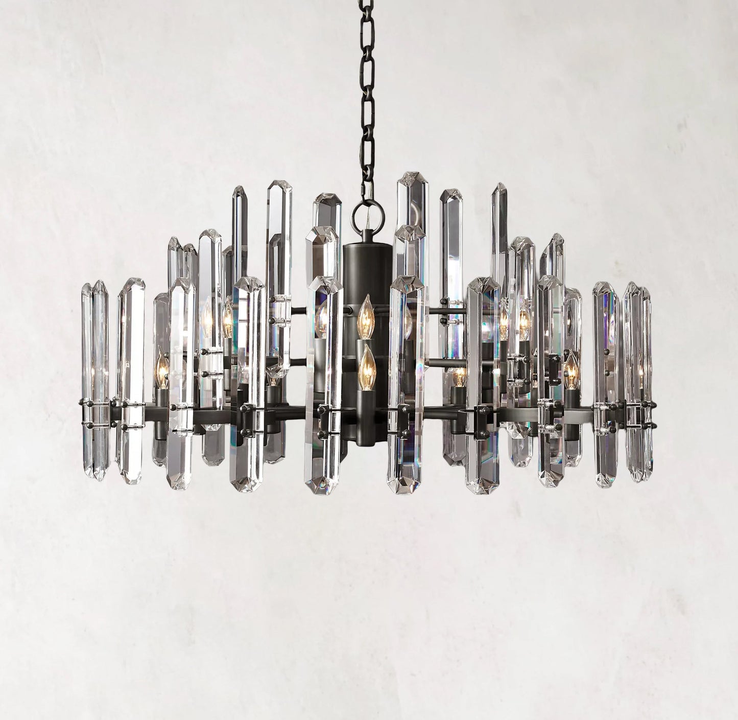 Bonnington Round Chandelier 36"  Crystal Chandelier