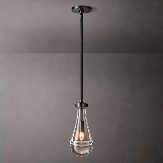 Raindrop Rod Pendant Matte Black