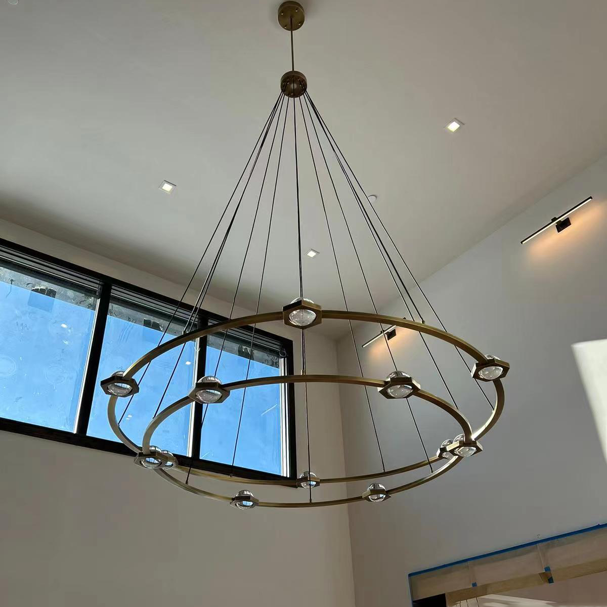 Carlos 2-Tier Round Chandelier 48, Modern Designer Lamp