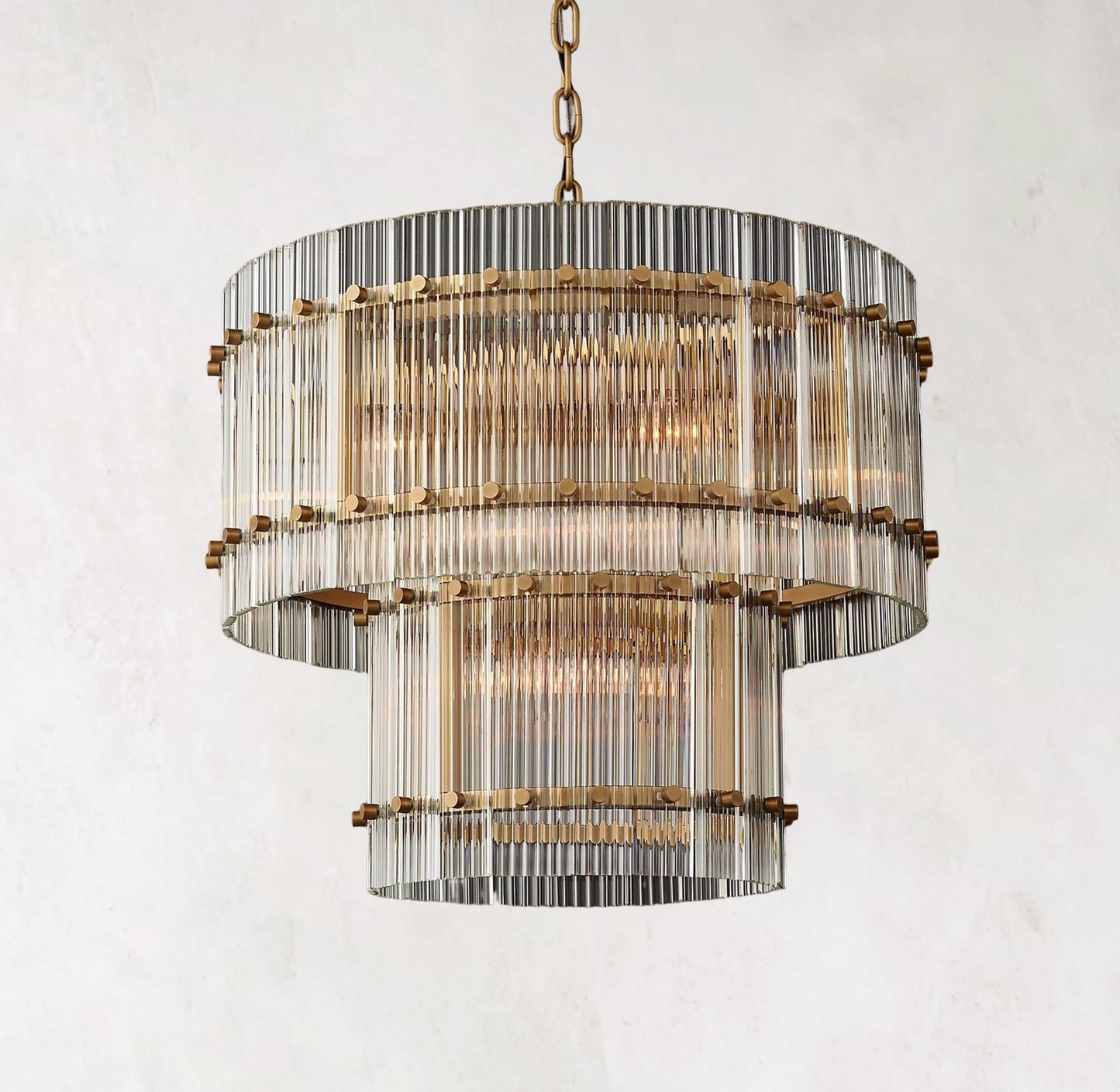 Modern San Marco Two-tier Round Luxury Chandelier 22"