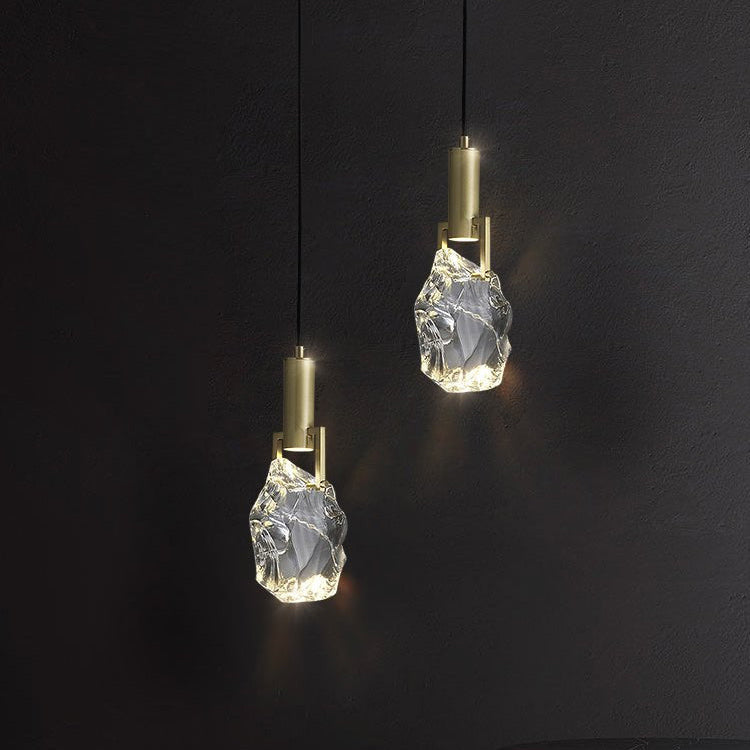 Modern Amorphous Crystal Pendant Light