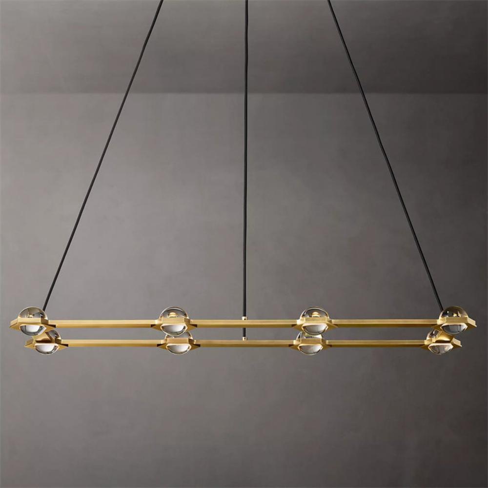 Carlos Planet Rectangular Modern Chandelier