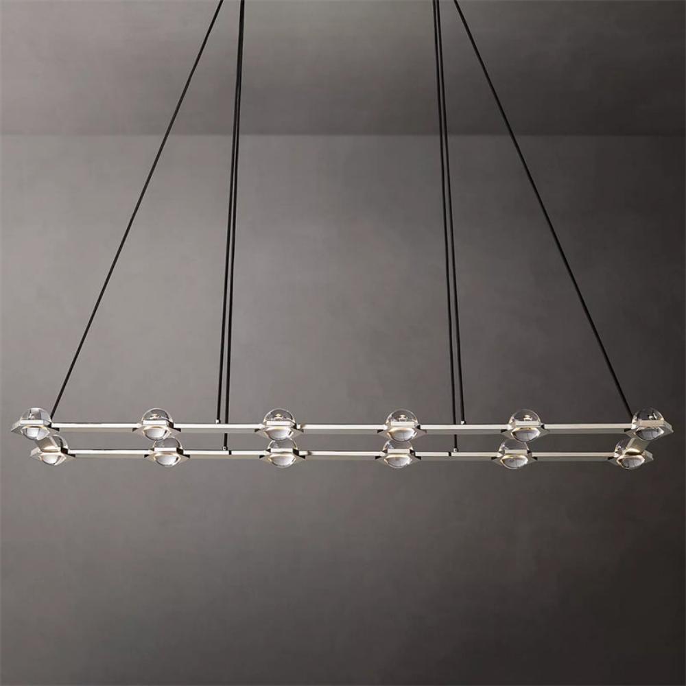 Carlos Planet Rectangular Modern Chandelier