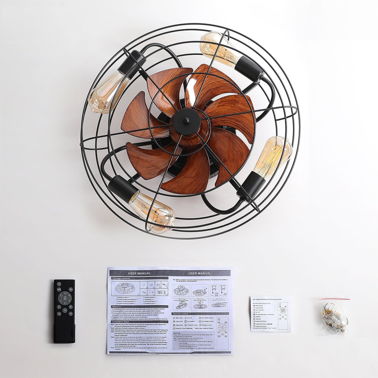 Efficient Ceiling Fan with Integrated LED Lighting