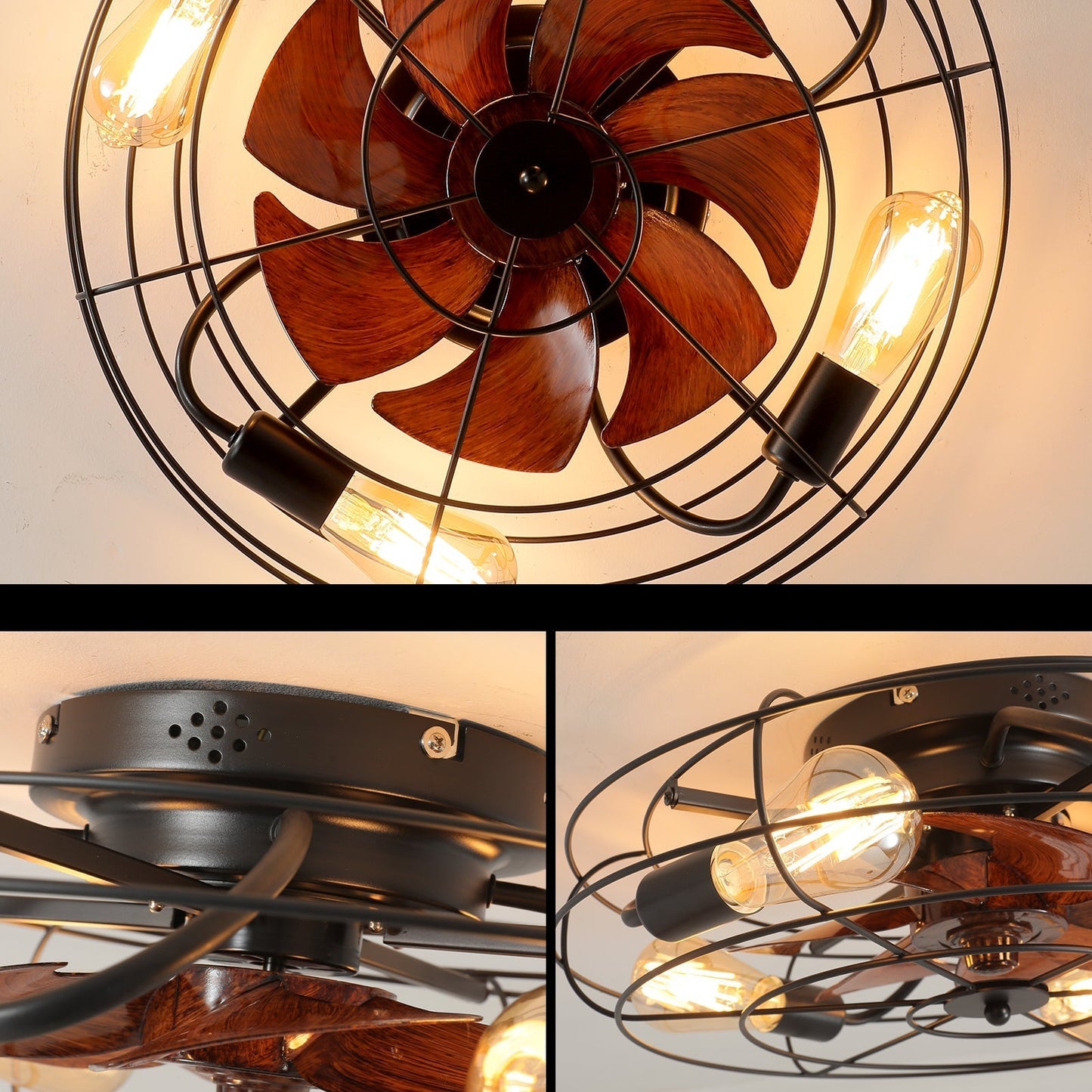 Efficient Ceiling Fan with Integrated LED Lighting