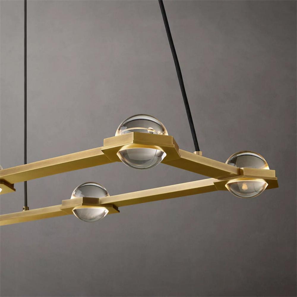 Carlos Planet Rectangular Modern Chandelier