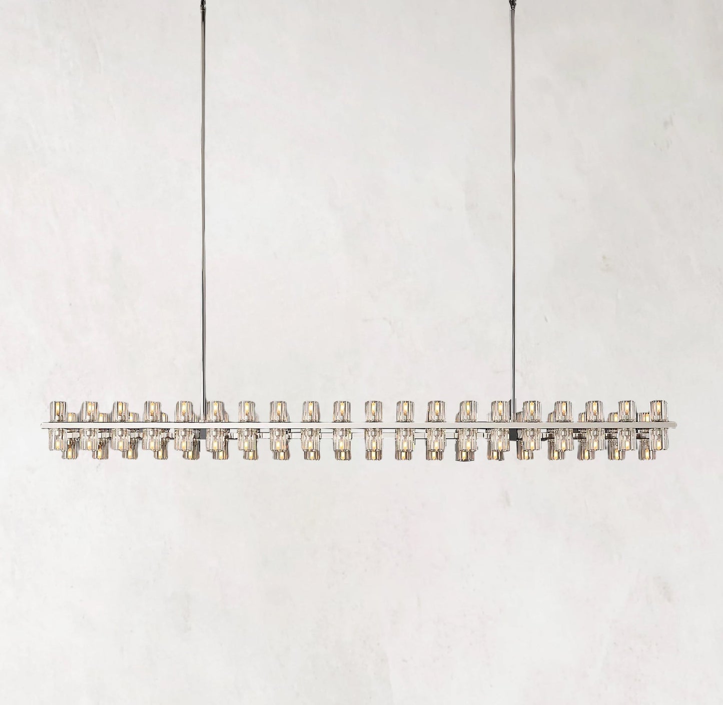 Arcachones 72" LED Rectangular Chandelier - Modern Brass Lighting Fixture