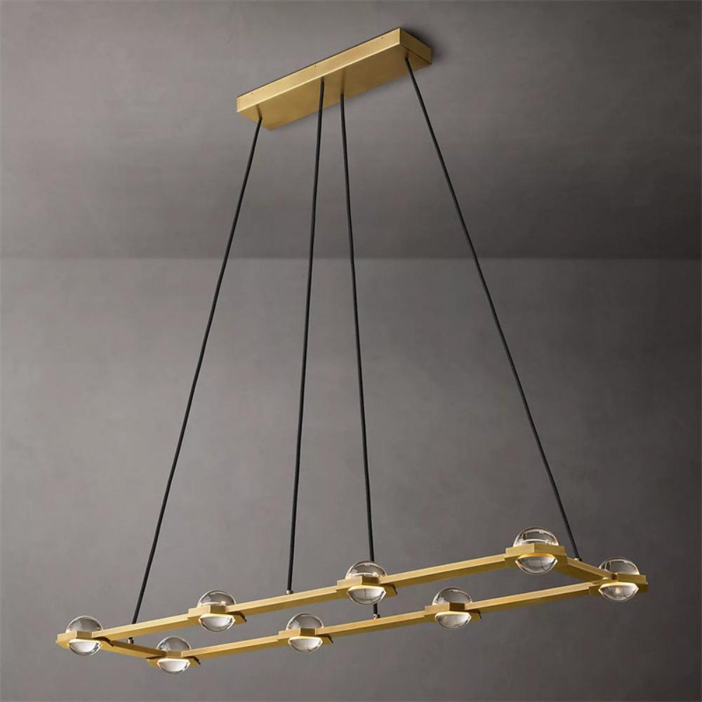 Carlos Planet Rectangular Modern Chandelier