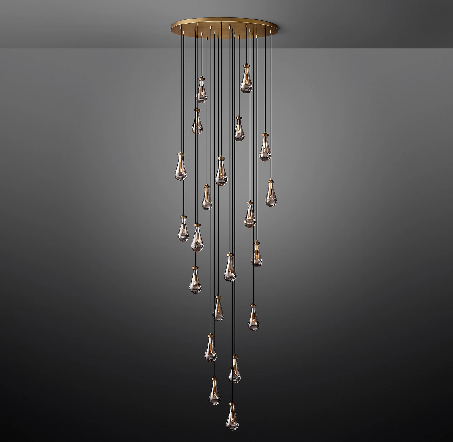 Rain Round Modern Chandelier Light