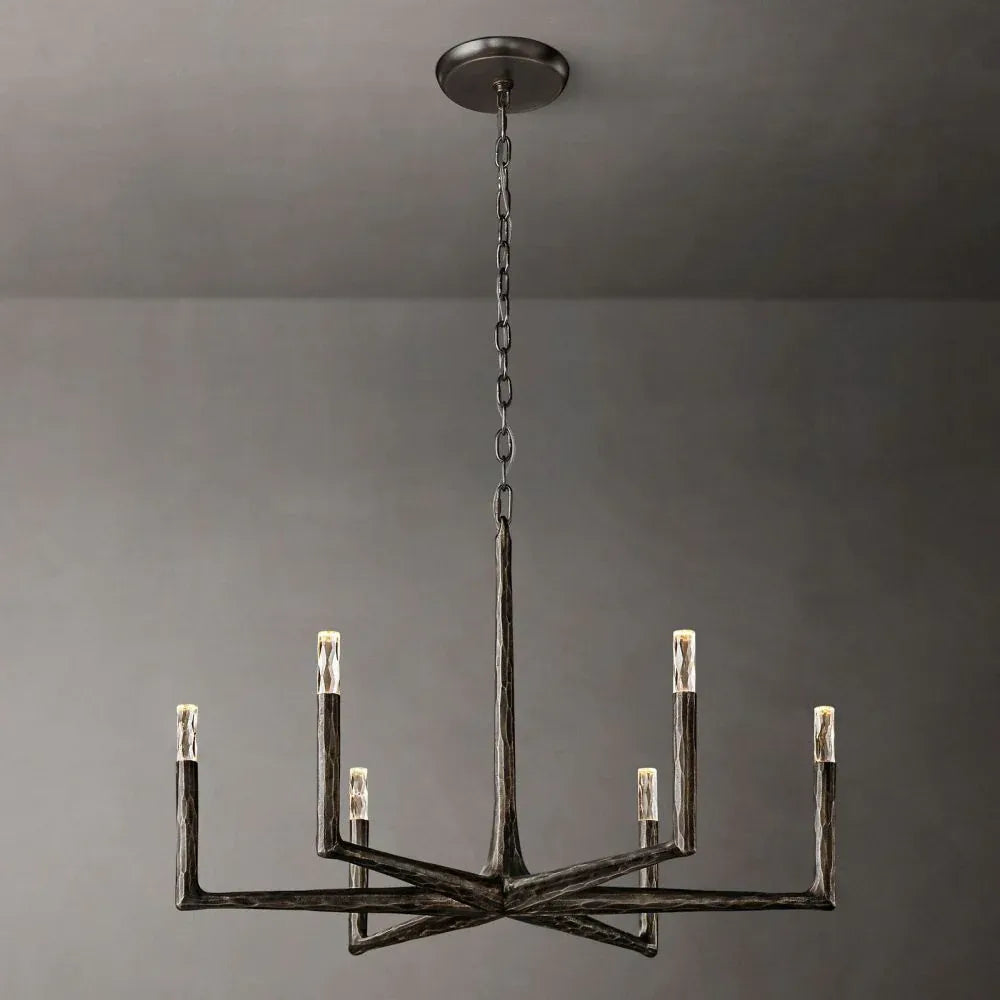 Thaddeus Round Chandelier 48'', Designer Hanging Light