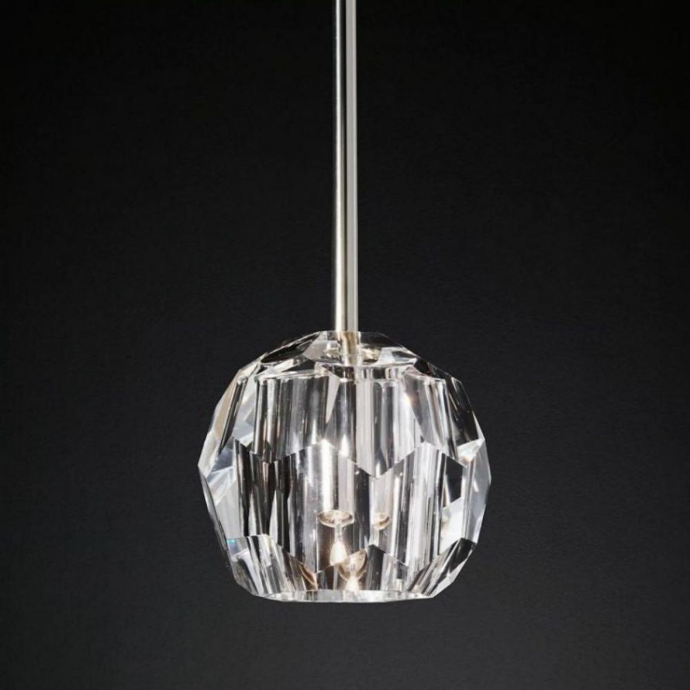 Boule DeClear Cristal Glass Rod Pendant