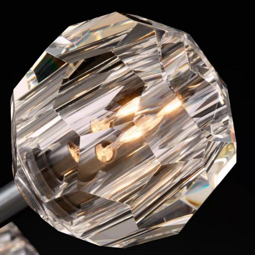 Boule DeClear Cristal Glass Rod Pendant