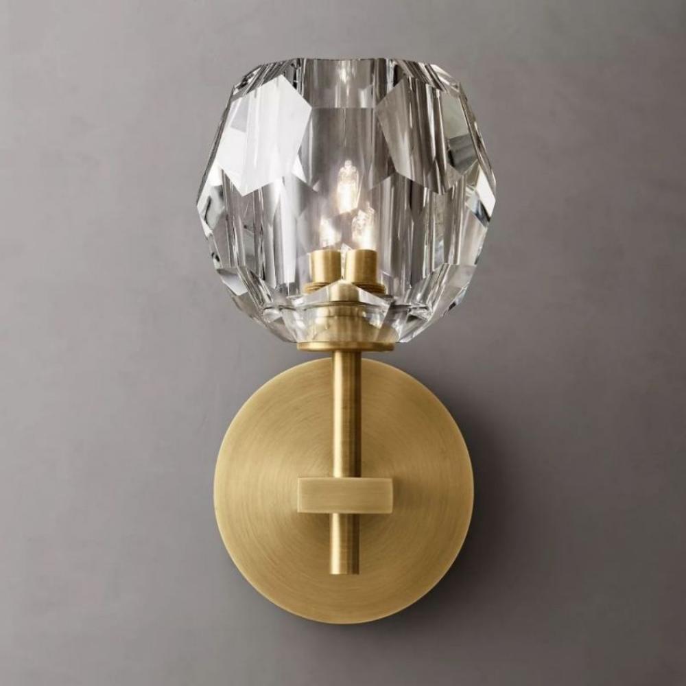 Boule De Clear Glass Sconce