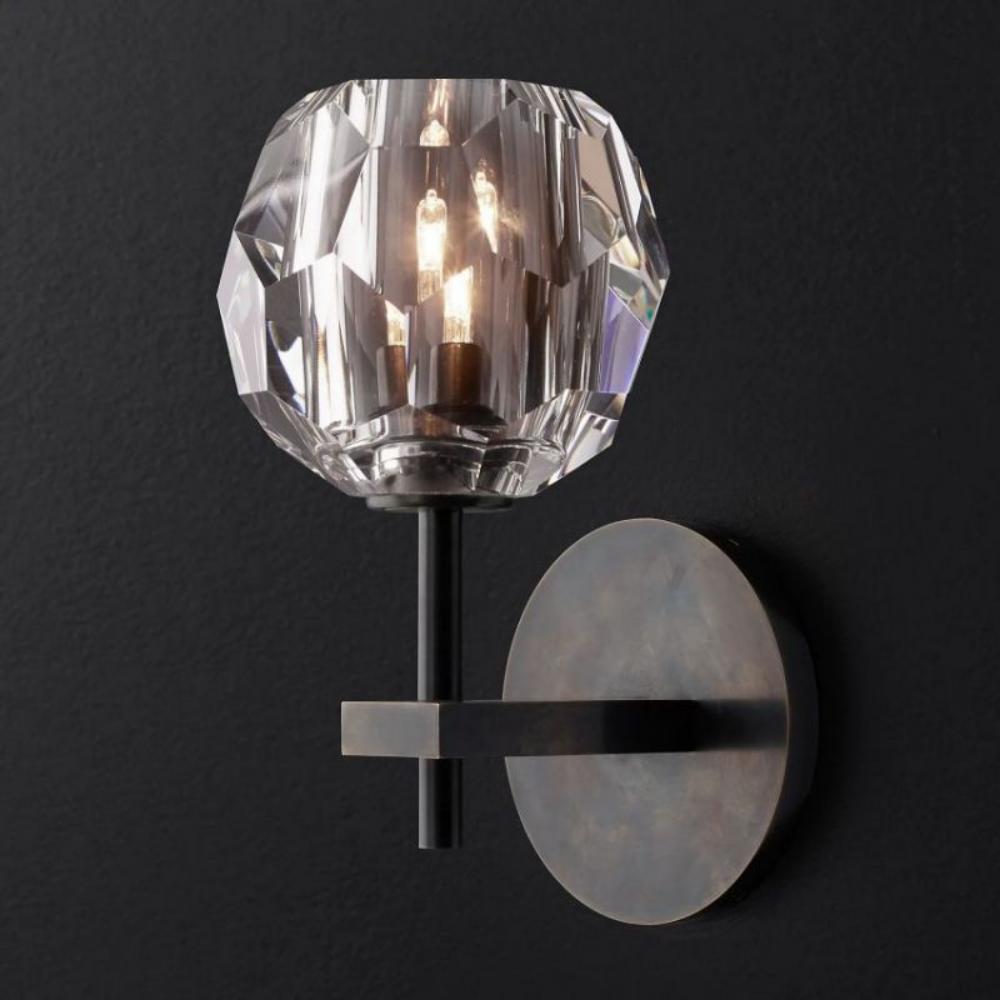 Boule De Clear Glass Sconce