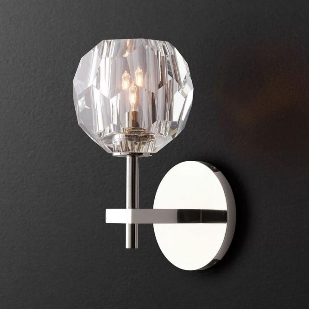 Boule De Clear Glass Sconce