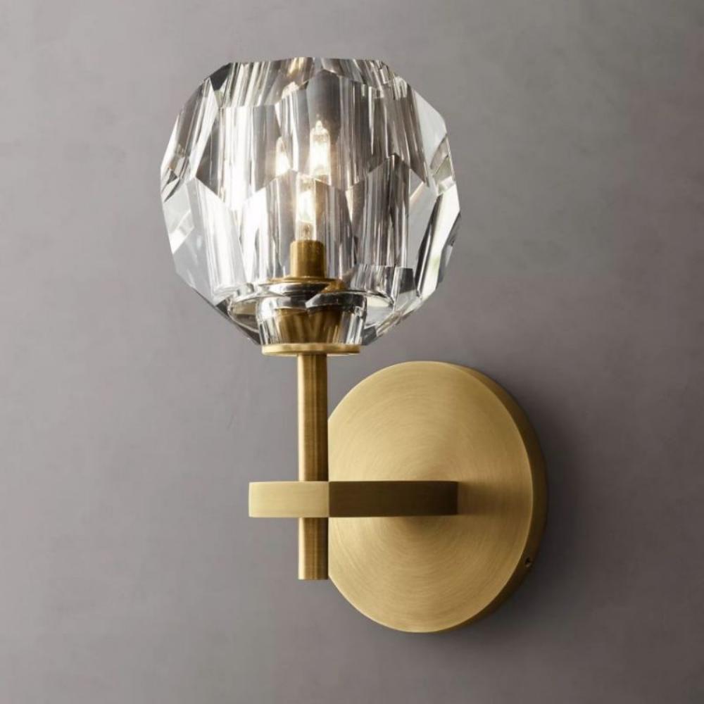 Boule De Clear Glass Sconce