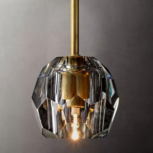 Boule DeSmoke Cristal Glass Rod Pendant